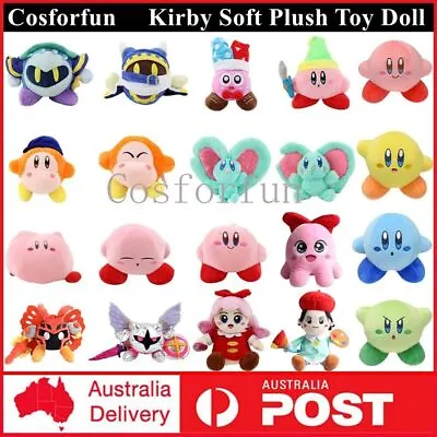 Kirby Super Star Plush Toy Kirby Waddle Dee Soft Stuffed Animal Doll Kids Gifts • $31.82