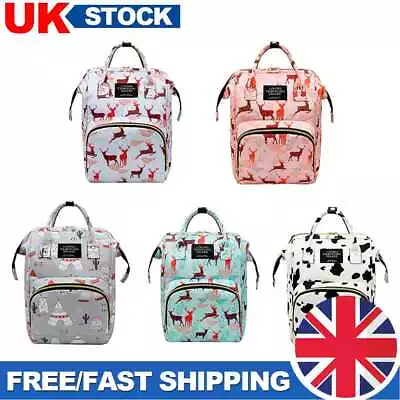 £10.91 • Buy Women Floral Print Backpack School Shoulder Bag Big Capacity Oxford Cloth Packs