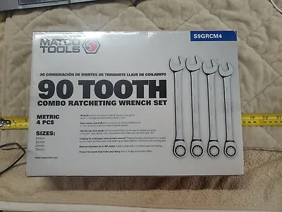 MATCO Tools S.9.G.R.C.M.4 4-Pc 90 Tooth Metic Combination Ratcheting Wrench Set • $240