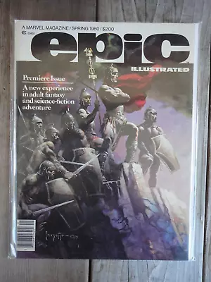 Premiere Issue Vol. 1 No. 1  EPIC ILLUSTRATED  Marvel Magazine Spring 1980 NOS • $17.99