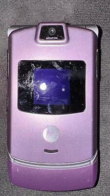 Motorola RAZR V3m Pink And Silver ( Verizon ) Very Rare Flip Phone Cellphone • $74.99