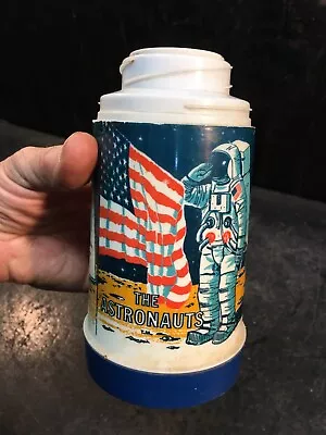 Vintage Aladdin The Astronauts 1969 Moon Landing Thermos And Cap NASA Space • $26.99