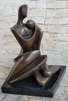 Bronze Nude Couple Statue Sculpture Figure Figurine Art Deco Modern Abstract Art • $281.40