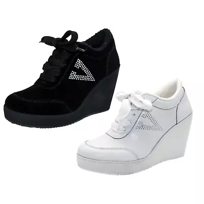 VOLATILE Cash Fashion Wedge Sneakers Platform Tennis Shoes For Women • $79.99