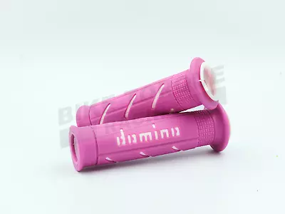 Domino A250 Pink / White Open End Soft Road Grips To Fit Yamaha XV 250 Virago • $29.78