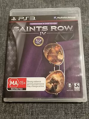 Saints Row IV 4 Commander In Chief Edition PS3 - WITH MANUAL - GOOD CONDITION • $11.90