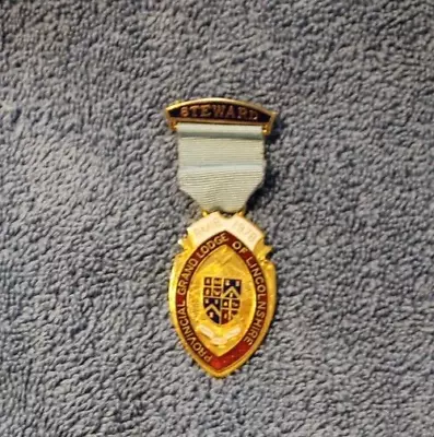 £49.89 • Buy English Freemasonry Regalia Provincial Grand Lodge Lincolnshire Steward  1978