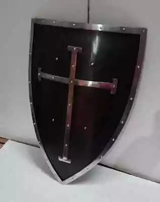 Medieval Knight Crusader Cross Templar Shield | Larp Reenactment Cosplay Shield • $89.10