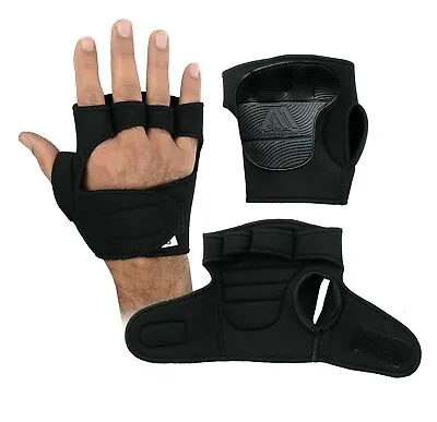 £6.99 • Buy Weight Lifting Gloves Gym Leather Training Crossfit Exercise Bodybuilding Gloves