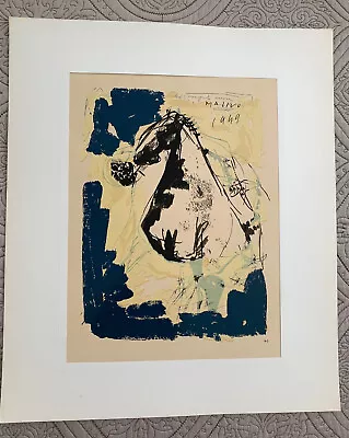Marino Marini Limited Edition (500) Lithograph Titled: Cavallo Signed & Dated • $315