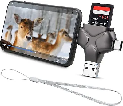 Trail Camera Viewer SD Card Reader Compatible With IPhone IPad Mac Android • $17.59