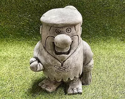Concrete Fred Flintstone Garden Ornament Lawn Sculpture Garden Frost Protected • £39.99