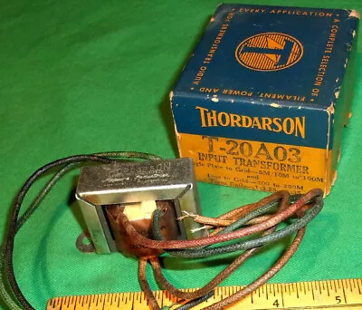 Vintage Thordarson T-20A03 Audio Input Transformer Mic/Line To Grid (1951)Hi Fi! • $34.99
