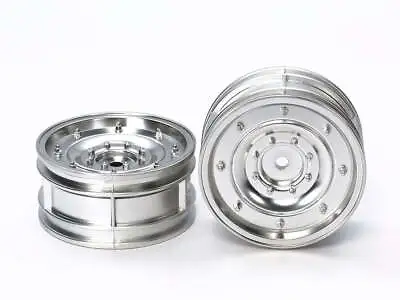 Tamiya 54737 Matte Plated Silver Dish Wheels (26mm Width Offset +4) (CC01) NIP • £9.75