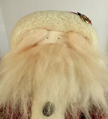 $33.99 • Buy Vintage Woof & Poof Stuffed 25   Tall Santa Christmas Doll With Bell