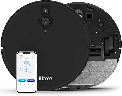 IHome IHRV10-BLK-RB AutoVac Eclipse 2-in-1 Robot Vacuum - Certified Refurbished • $69.99