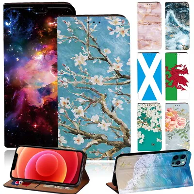 £4.99 • Buy FLIP WALLET LEATHER CASE STAND COVER FOR Apple Iphone XR SE 6/6S 7/8/11/12 Pro