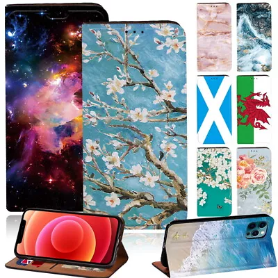 FLIP WALLET LEATHER CASE STAND COVER FOR Apple Iphone XR SE 6/6S 7/8/11/12 Pro • £4.49