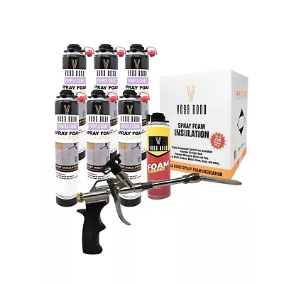 Vega Bond Purplecoat Closed Cell Insulation Spray Foam -6packs With Gun&Cleaner • $154.99