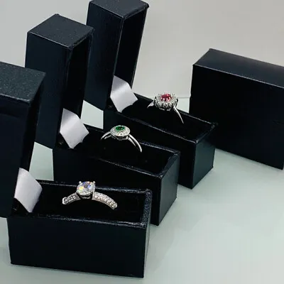 Ring Gift Box Small Velvet Jewellery Present Gift Wholesale Bulk Buy Fast Ship • £3.49