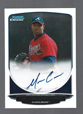 Mauricio Cabrera AUTOGRAPH Atlanta Braves 2013 Bowman Chrome AUTO Baseball Card • $4.89