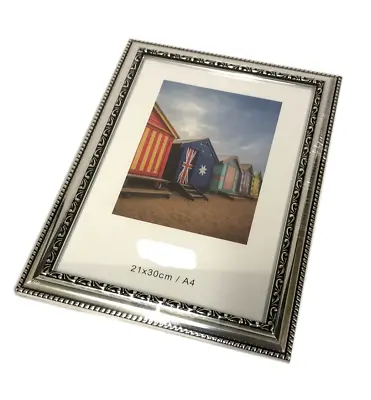 1pc Silver A4  Picture Photo Artwork Frame Certificate Frames GLASS FRONT NEW • $24.95