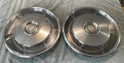 1968-76 Vintage = Cadillac 16  Wheel Covers Hubcaps Pair = Mid Condition* • $69.99