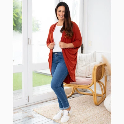 $49.95 • Buy Festival Shrug In Rust By Freez Clothing*