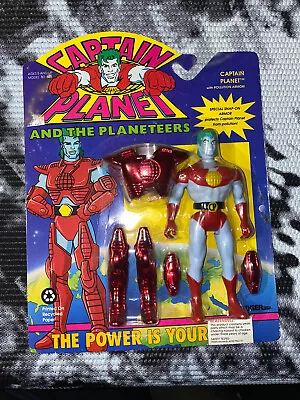 Captain Planet Pollution Armour 5  Figure 1994 Tiger Toys NRFP • $190