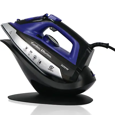 Corded Cordless Steam Generator Iron 2600W Ceramic Soleplate Self Clean Function • £25.35