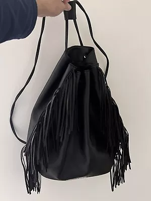 Victoria Secret Leather Backpack Black • $15