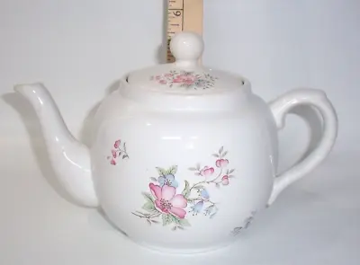 Vintage Price Kensington Potteries England 6-Cup Teapot Floral Pink Blue Green • $33.60