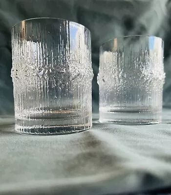 IITTALA TAPIO WIRKKALA Vintage Niva Sherry  Cocktail Glasses Set Of 2 Mint Cond. • $67.70