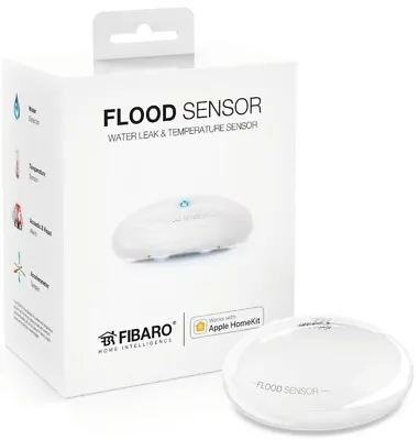 Fibaro FGBHFS-101 Flood Water & Temperature Sensor Homekit- FGBHFS-001 • $45.99