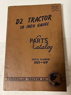 CAT Caterpillar D2 Tractor 50  Gauge Parts Manual Book Catalog 5U1-UP • $55