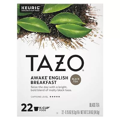 Tazo Awake Black Tea  22 To 132 Count Keurig K Cups Pick Any Size FREE SHIPPING  • $27.89