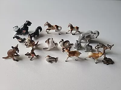 Vintage Bone China Lot Of 20 Goat Seal Elephant Kangaroo Figures Miniatures • $60