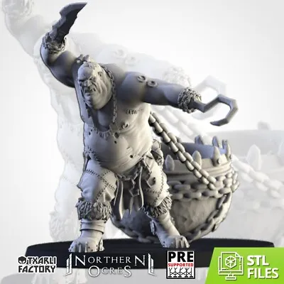 Ogre Butcher With Cauldron Txarli Factory Ogre Fantasy Miniatures • £4.99