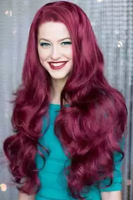 Red Half Wig Hairpiece (3/4 Wig) Big Loose Curls: Marie • £34.99