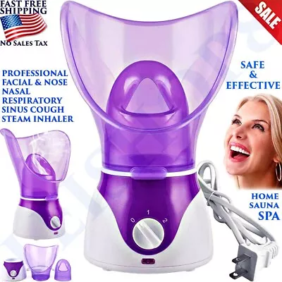 Multi Functional Facial & Nose Nasal Respiratory Sinus Cough Spa Steam Inhaler • $35.90