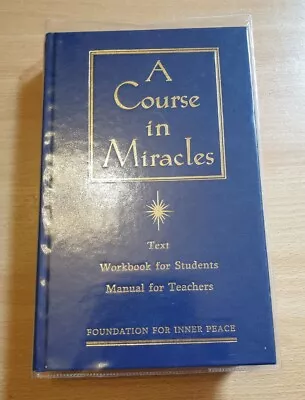 A Course In Miracles - Foundation For Inner Peace - Hardcover Book - 1999 • £19.99