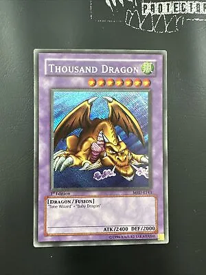 Yugioh Thousand Dragon Secret Rare Mrd-e143 1st Edition  • £65