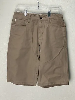 Mountain Hardwear Mens Khaki Denim Shorts Size 28”x14”Inseam • $8.06