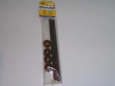 Vintage Mar-bell's Marbella Plastic Dowel Rods For Macramé Crafts BROWN MB501 • $9.99