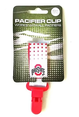 The Ohio State University Pacifier Clip Holder - Free Shipping - Licensed  • $7.95