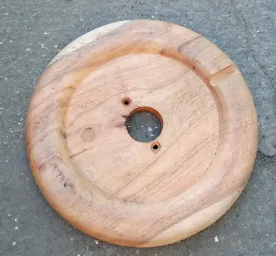 Round Circular Solid Oak Display Plinths/Bases 28cm Diameter • £20