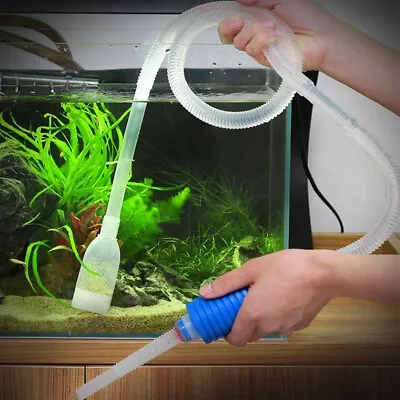  Fish Tank Filter Aquarium Gravel Cleaner Fish Tank Manual Siphon Water Changer • $5.69