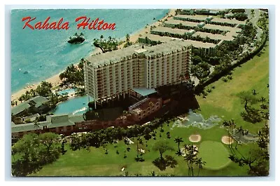 POSTCARD Kahala Hilton Honolulu Hawaii Waialae Country Club On The Beach Aerial • $6.76