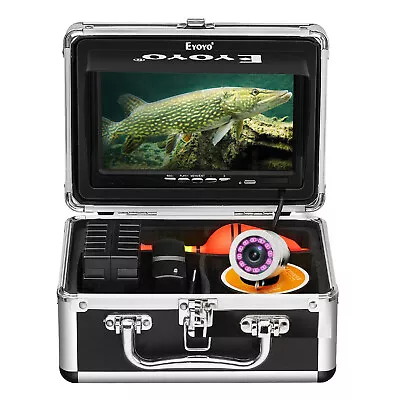 Eyoyo 7inch 30M Video Underwater Fishing Camera Fish Finder W/ 12pcs IR Lights • $149.88