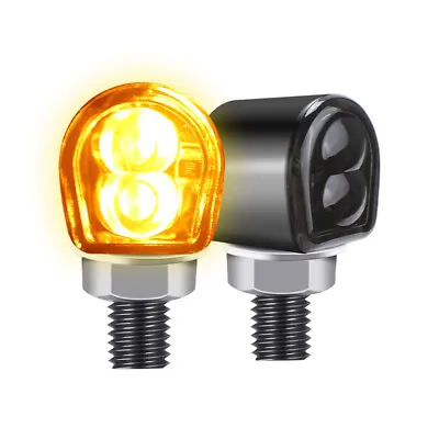 2X LED Motorcycle Turn Signal Indicator Amber Blinker Light Mini Lamp Universal • $12.78